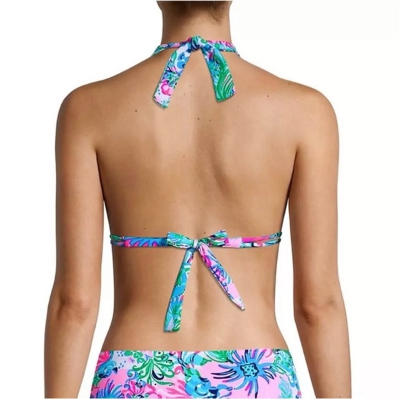 Lilly Pulitzer Pink and Blue Floral Bikini - Picture 3 of 16